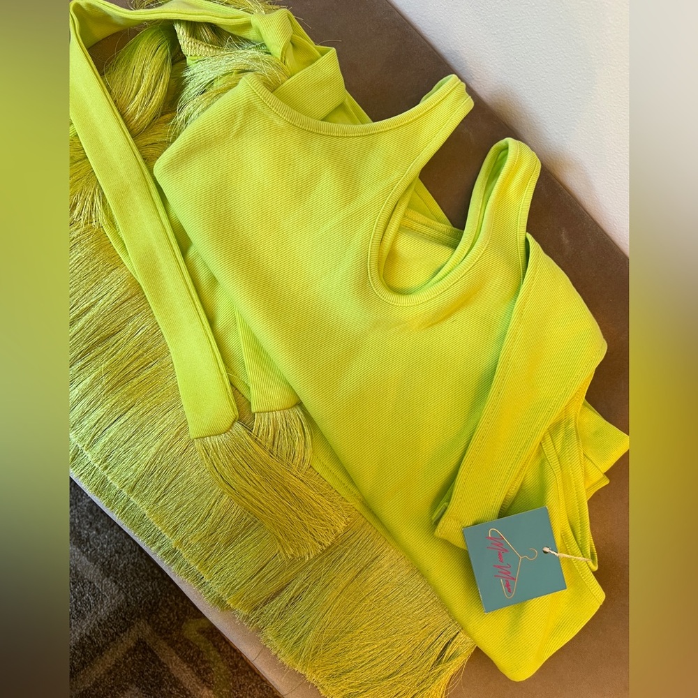Minaa Monroe Fancy Fringe Set {Citron}